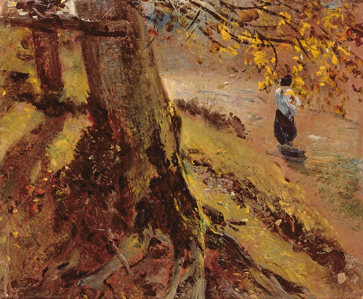 Undersøgelse af træstammer af John Constable