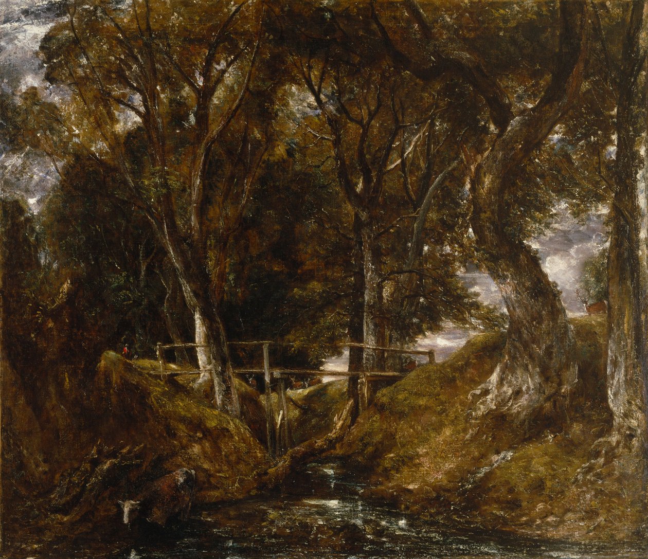 Dell ved Helmingham Park af John Constable