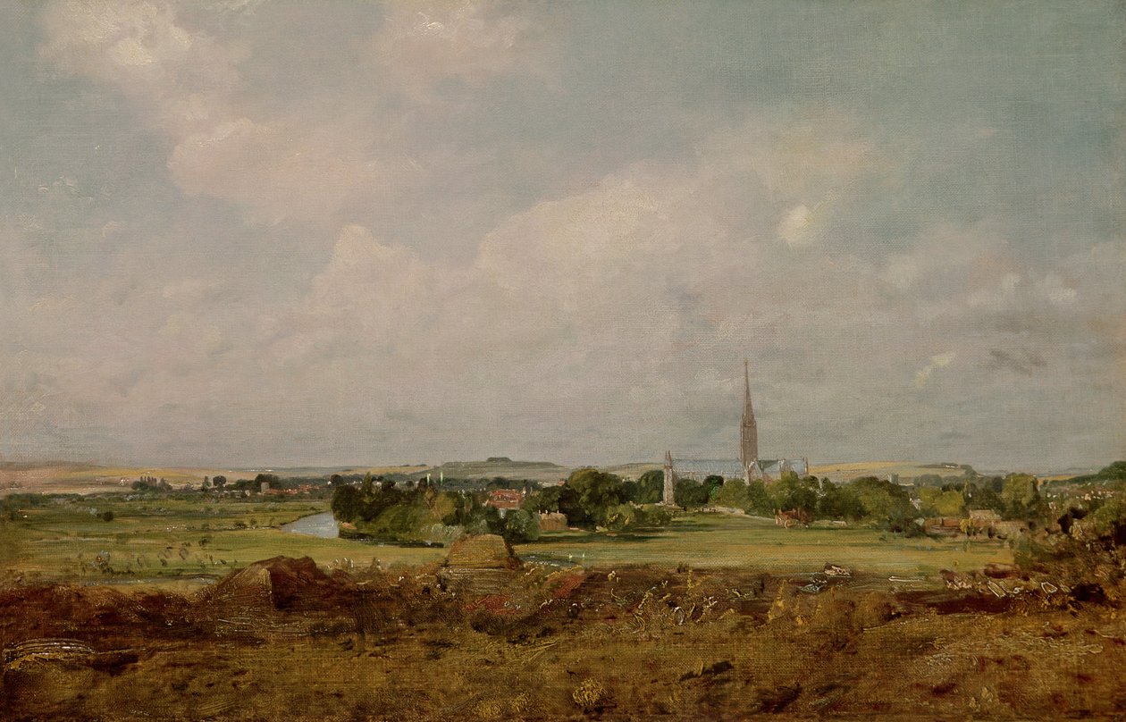 Udsigt over Salisbury af John Constable