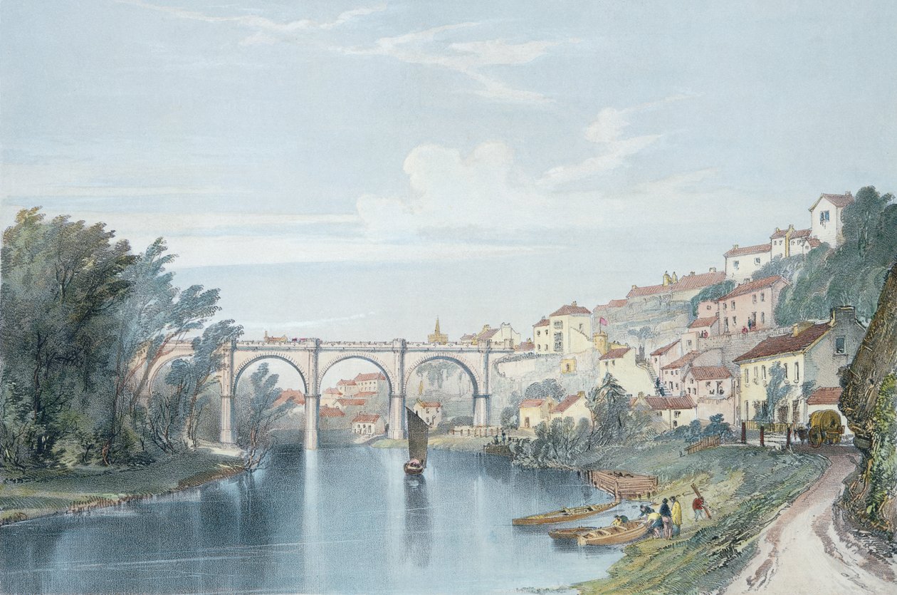 Knaresborough Viadukt af John Cooke Bourne