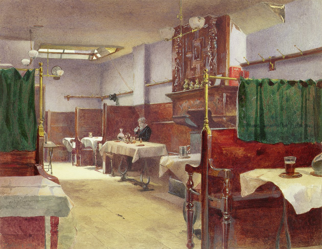 Cock Tavern, Fleet Street af John Crowther