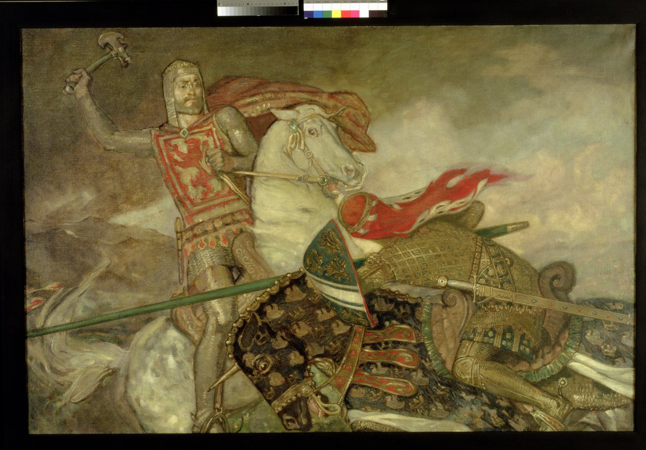 Bruce og de Bohun, ca. 1913-14 af John Duncan