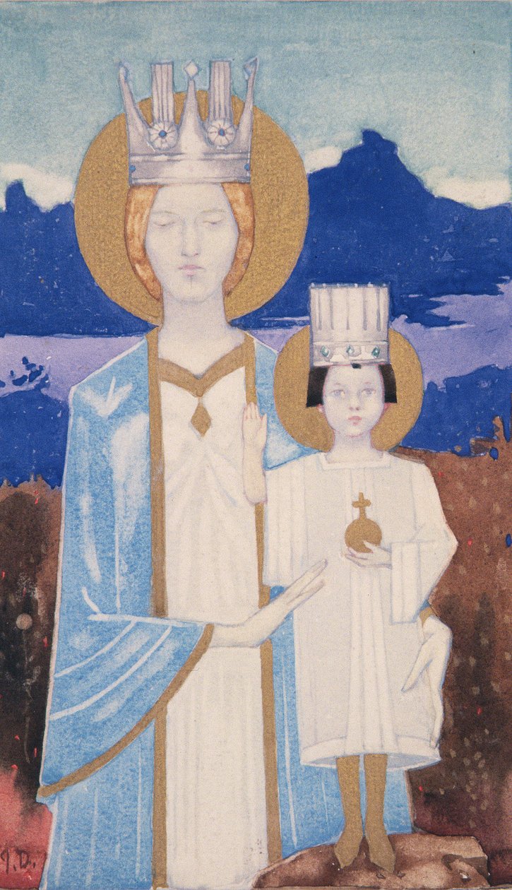 Madonna og barn af John Duncan