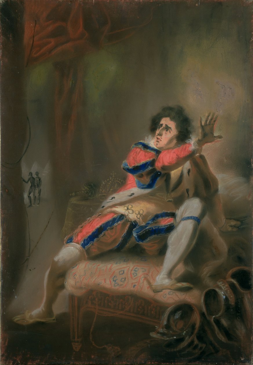 John Philip Kemble (1757-1823) som Shakespeares Richard III (pastel på vellum) af John Eckstein