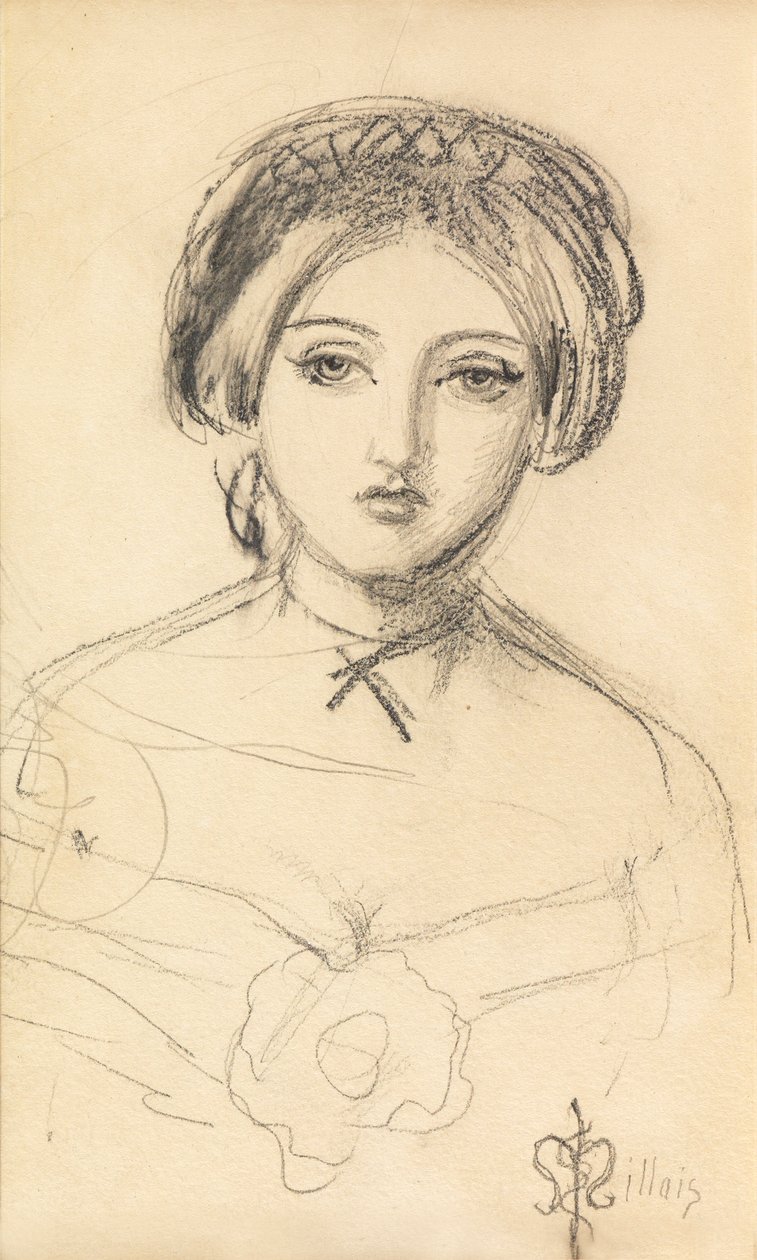 En engelsk skønhed som John Leech, ca. 1853 af John Everett Millais