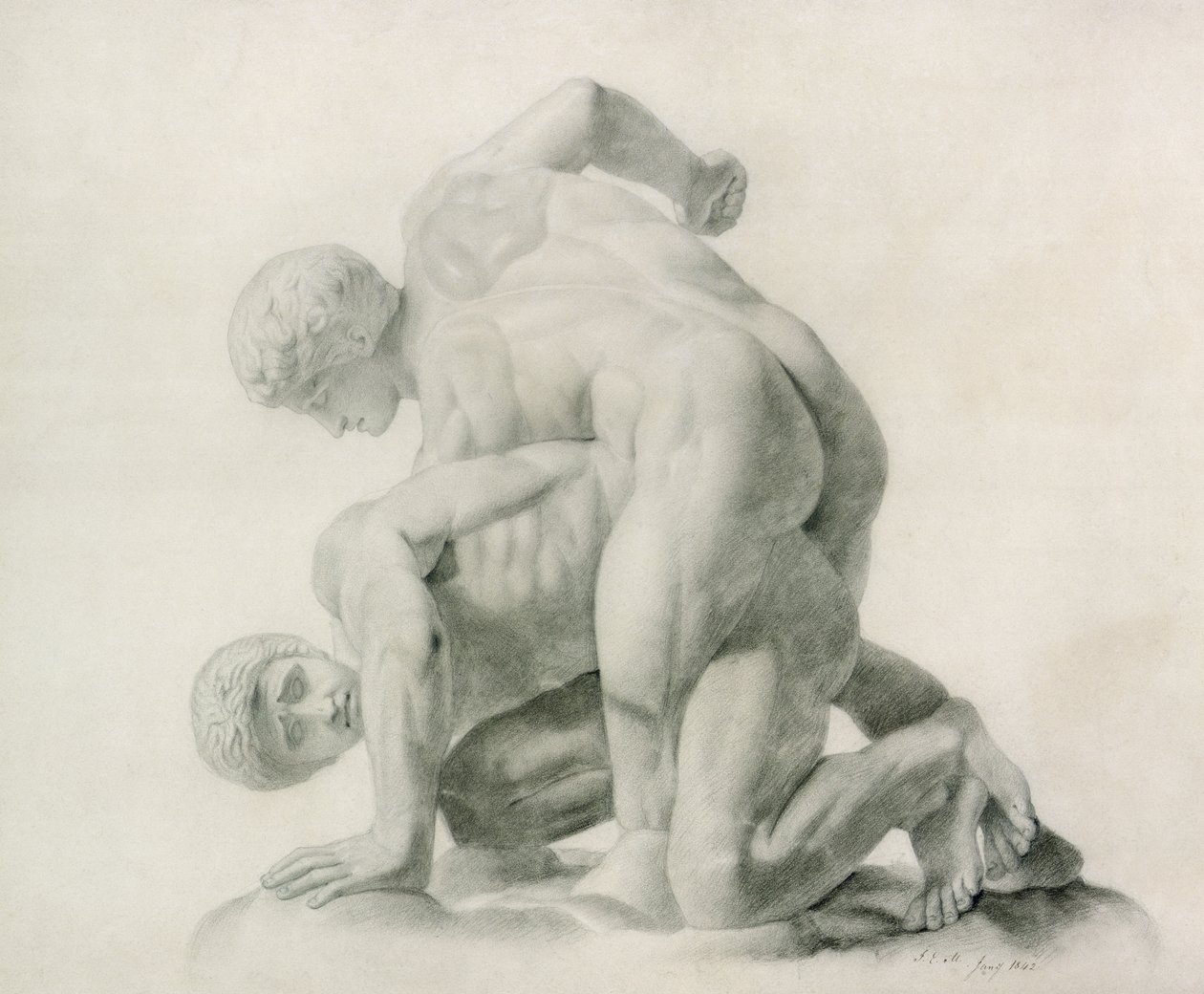 Tegning fra Antikken, 1842 (se 122614, 164867) af John Everett Millais