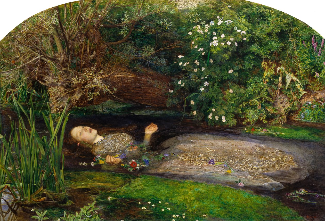 Ophelia af John Everett Millais