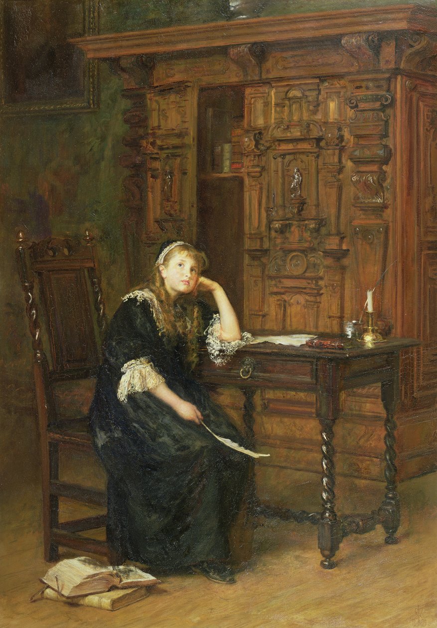 Prinsesse Elizabeth i fængslet. 1879 af John Everett Millais