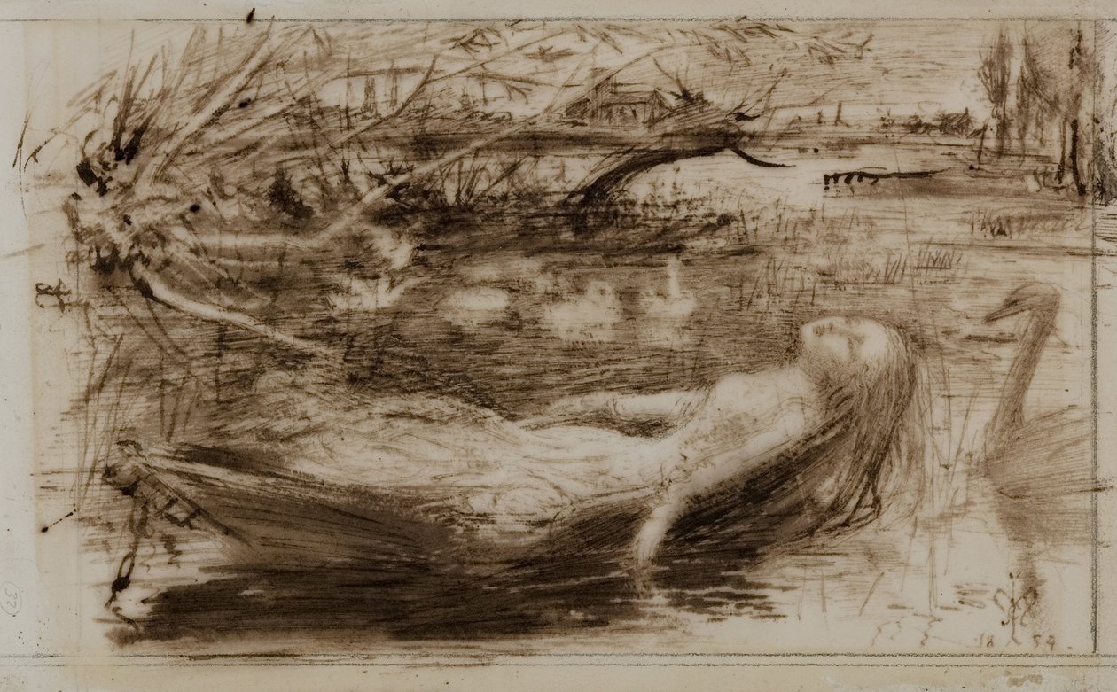 Fruen af Shalott af John Everett Millais