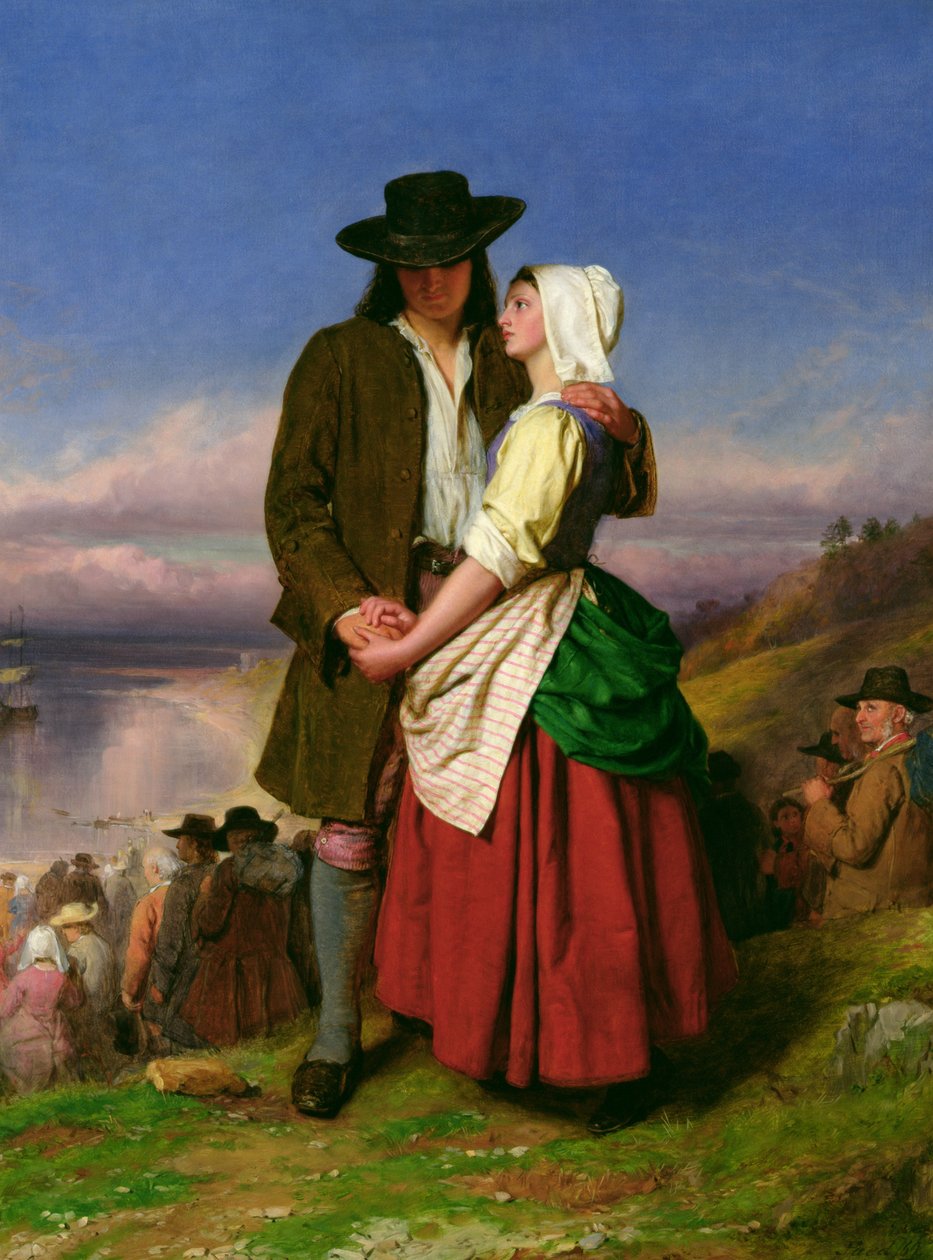 Afskeden mellem Evangeline og Gabriel, ca. 1870 af John Faed
