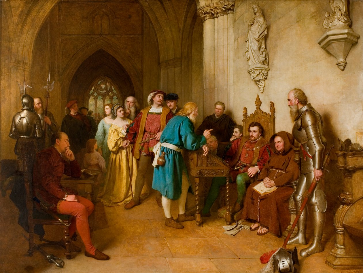 Advarslen før Flodden, 1874 af John Faed