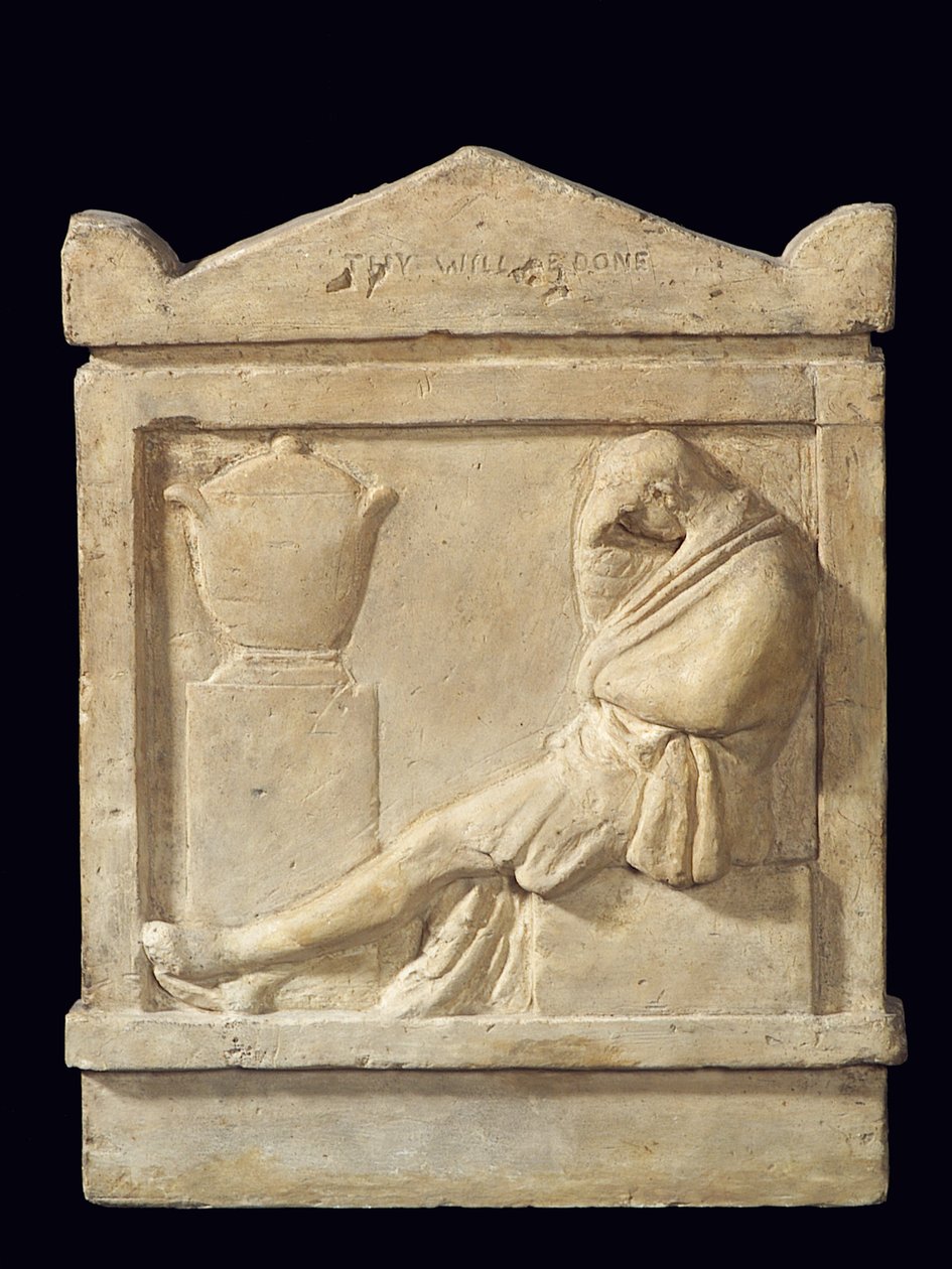 Monument over pastor Thomas Brand, 1815-16 (gips) af John Flaxman