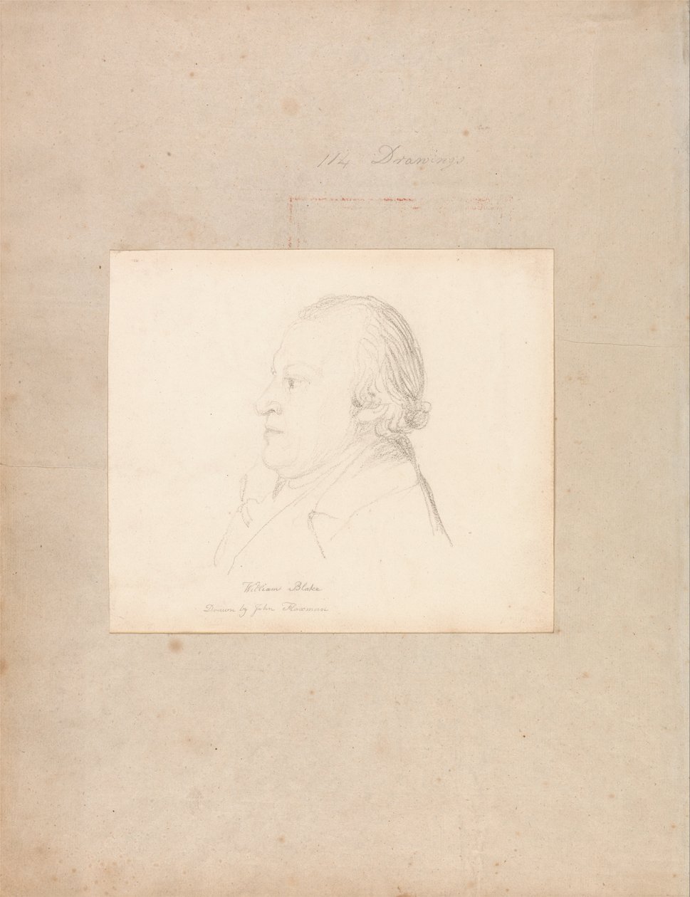 Portræt af William Blake af John Flaxman