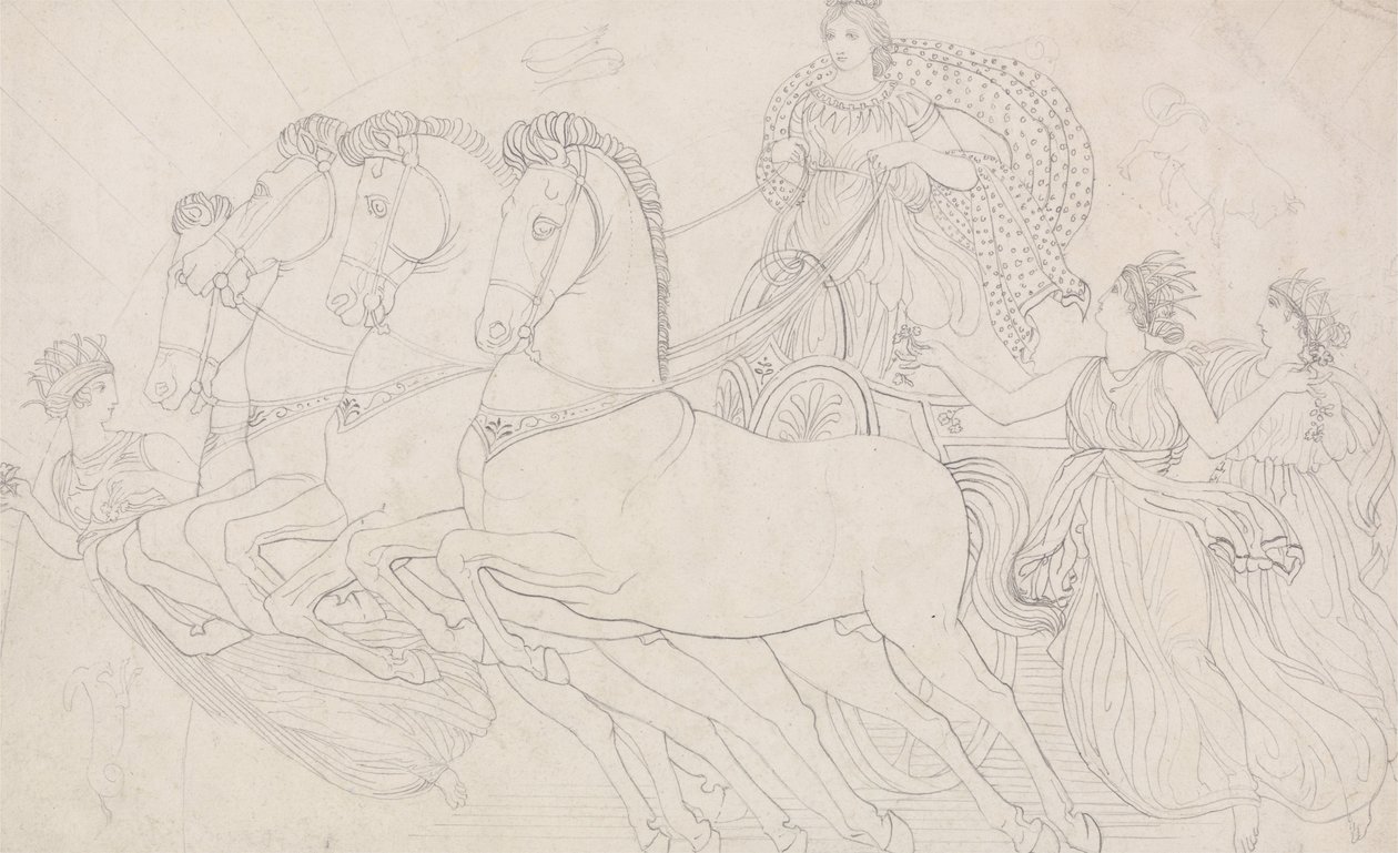 Morgenen, alt skønt at se, fra Aeschylos, perserne af John Flaxman