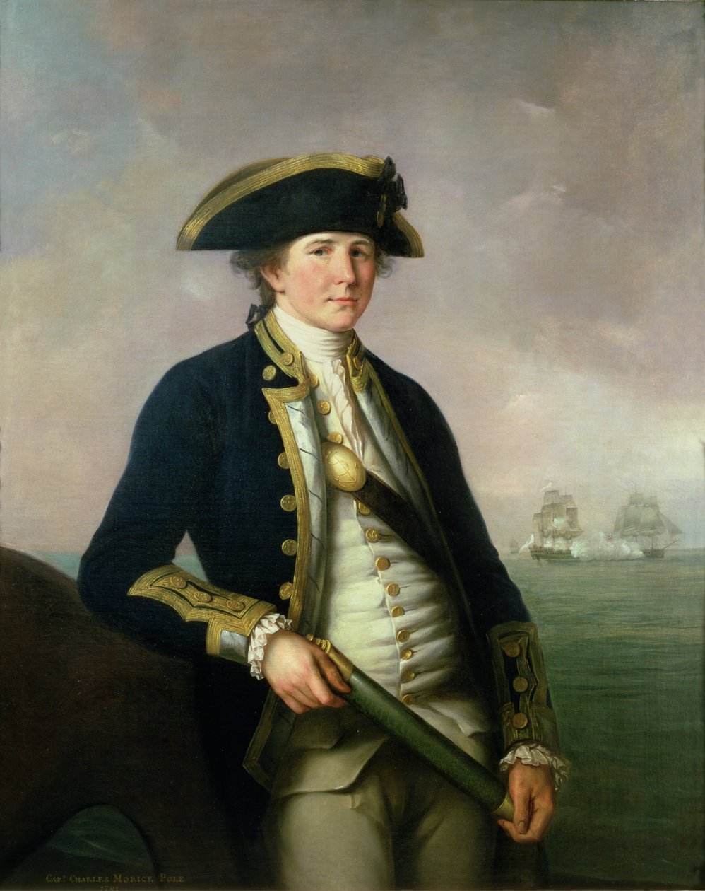 Kaptajn Charles Morice Pole, 1781 af John Francis Rigaud