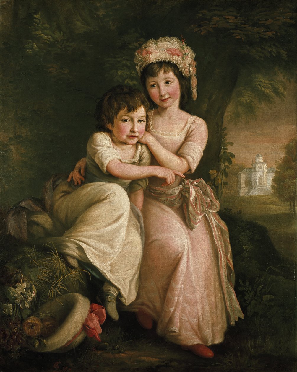 Portræt af Stephen Peter og Mary Anne Rigaud som børn af John Francis Rigaud