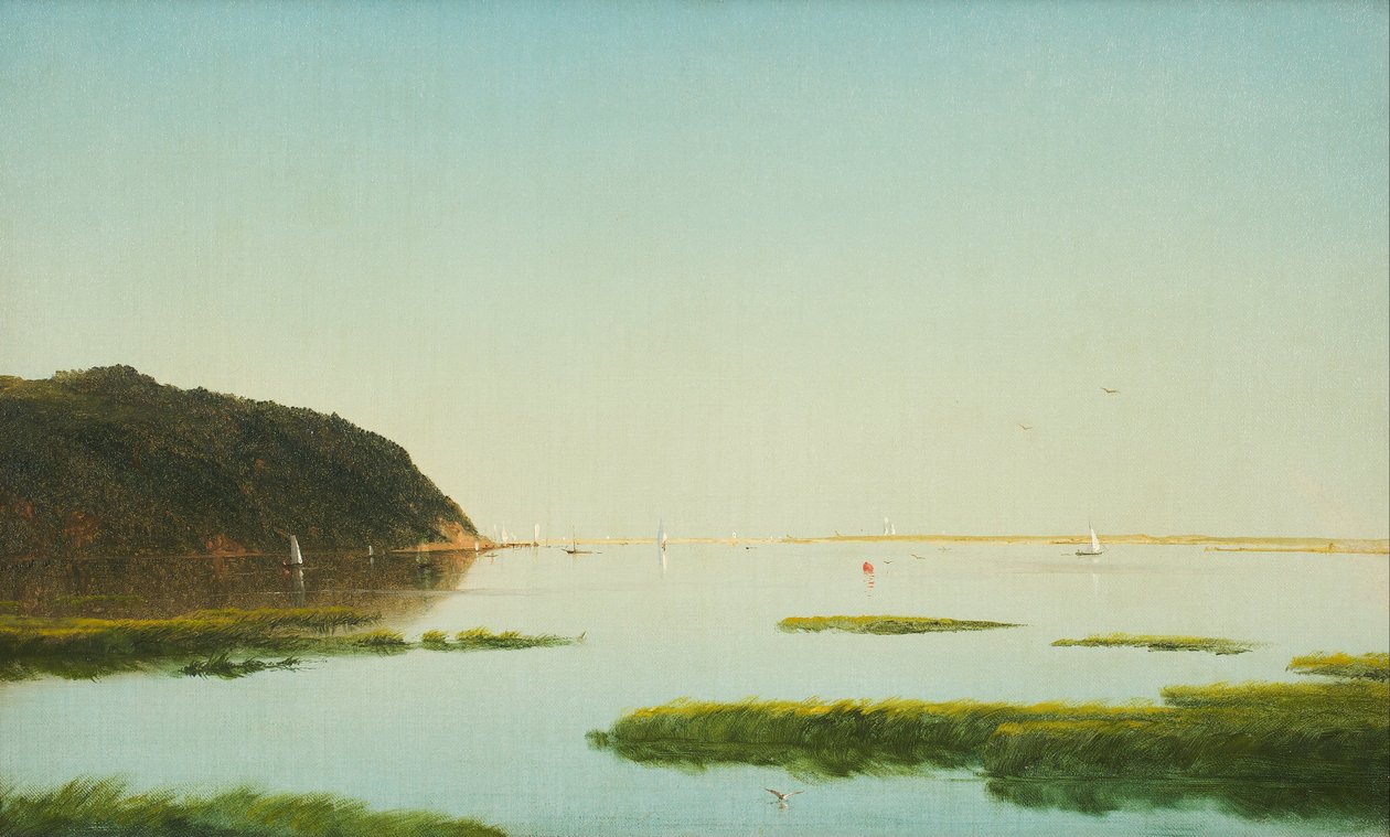 Udsigt over Shrewsbury-floden, New Jersey af John Frederick Kensett
