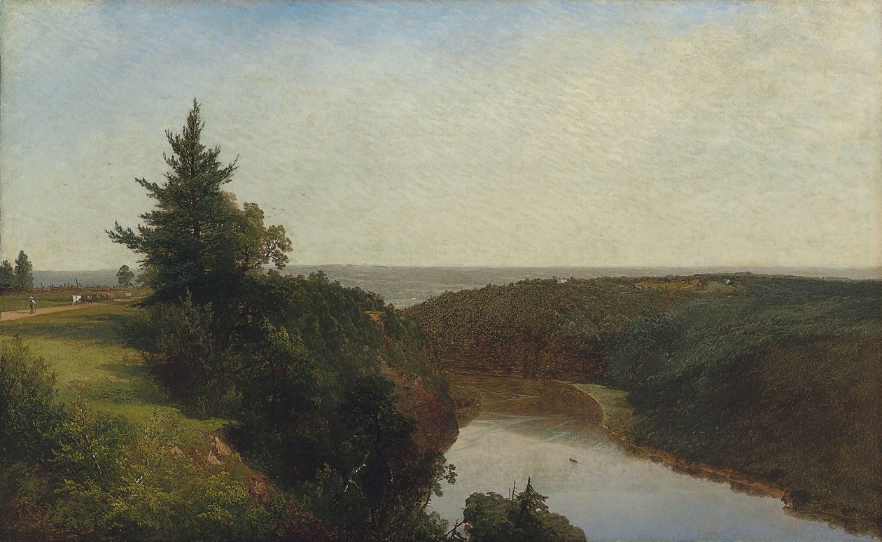 Udsigt over Genesee nær Mount Morris, 1857 af John Frederick Kensett