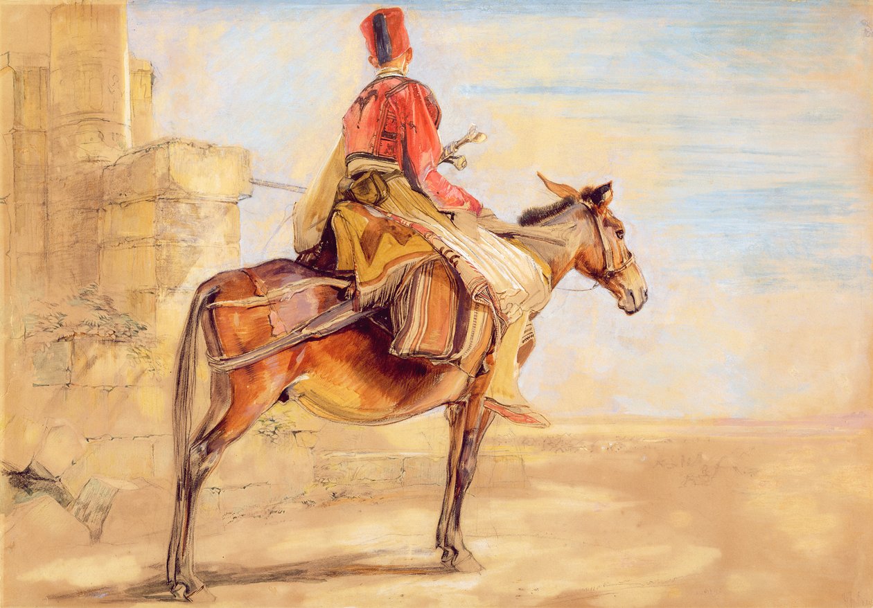 En tyrkisk forpost, 1850 af John Frederick Lewis