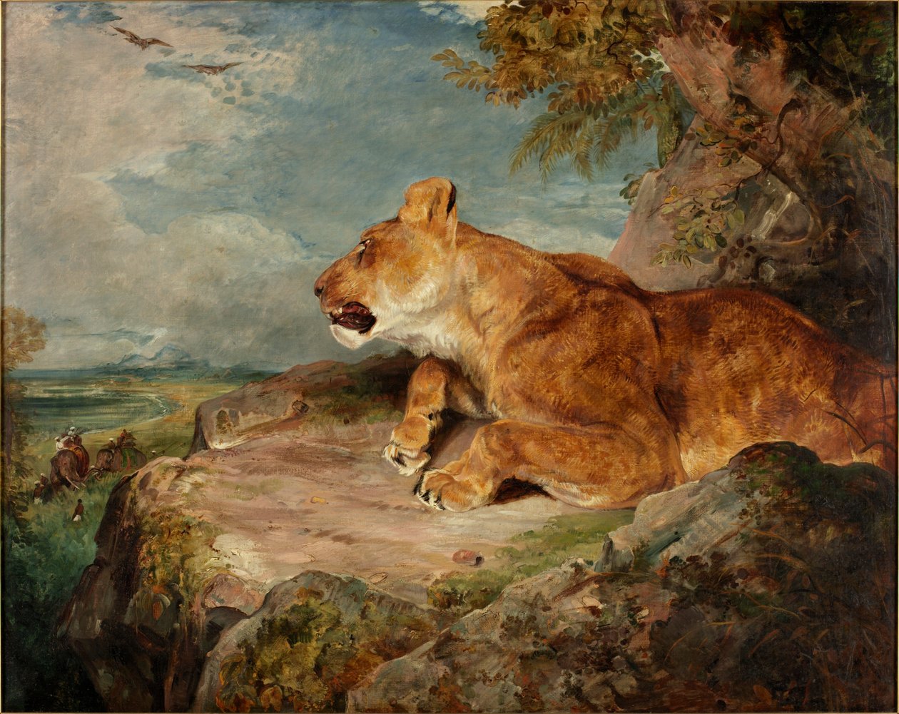 Løvinden, ca. 1824-27 af John Frederick Lewis