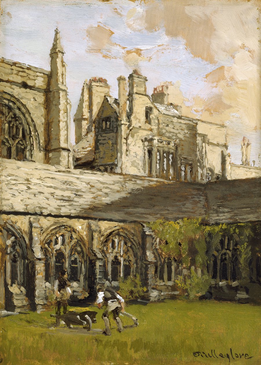 Cloisters ved New College, Oxford af John Fulleylove