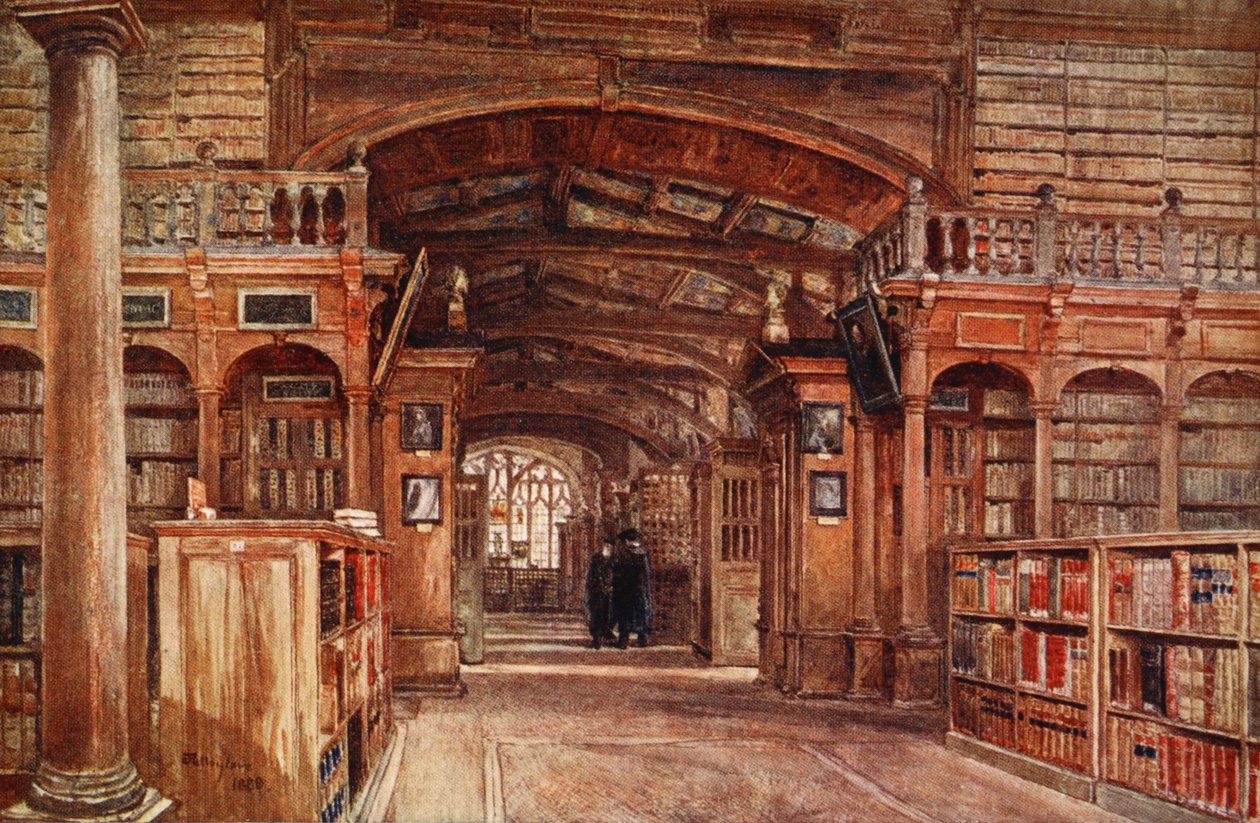 Det indre af Bodleian Library, 1903 af John Fulleylove
