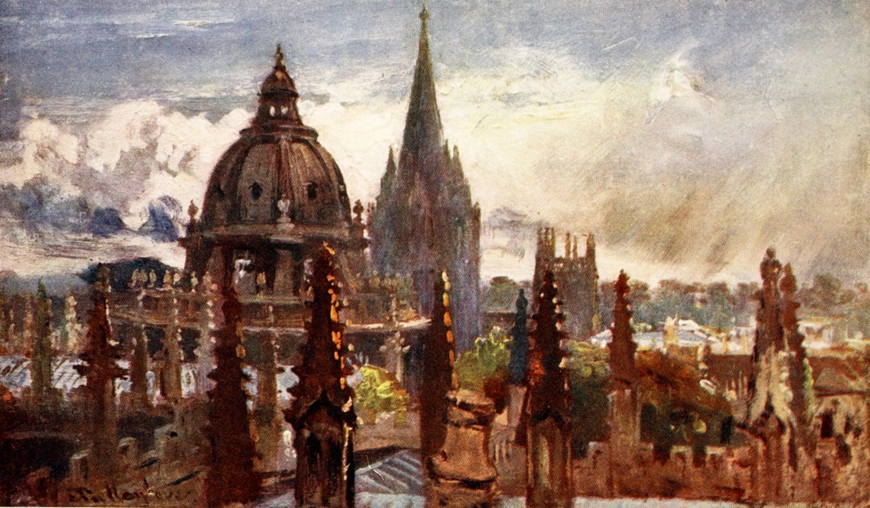 Oxford, fra Sheldonian Theatre, 1903 af John Fulleylove