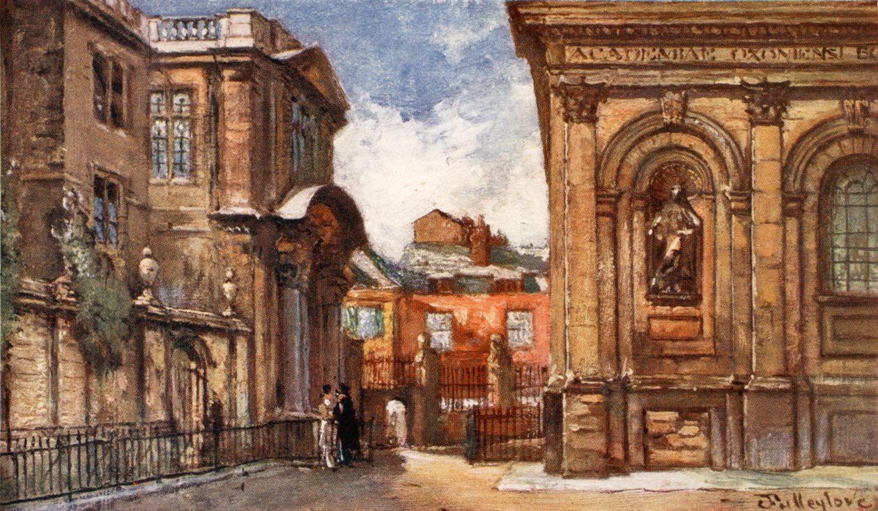The Old Ashmolean Museum og Sheldonian Theatre, 1903 af John Fulleylove