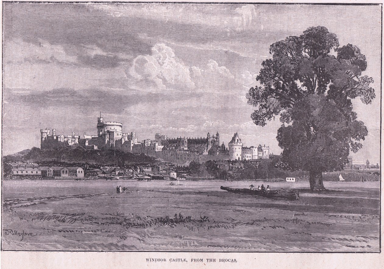 Windsor Castle fra Brocas af John Fulleylove