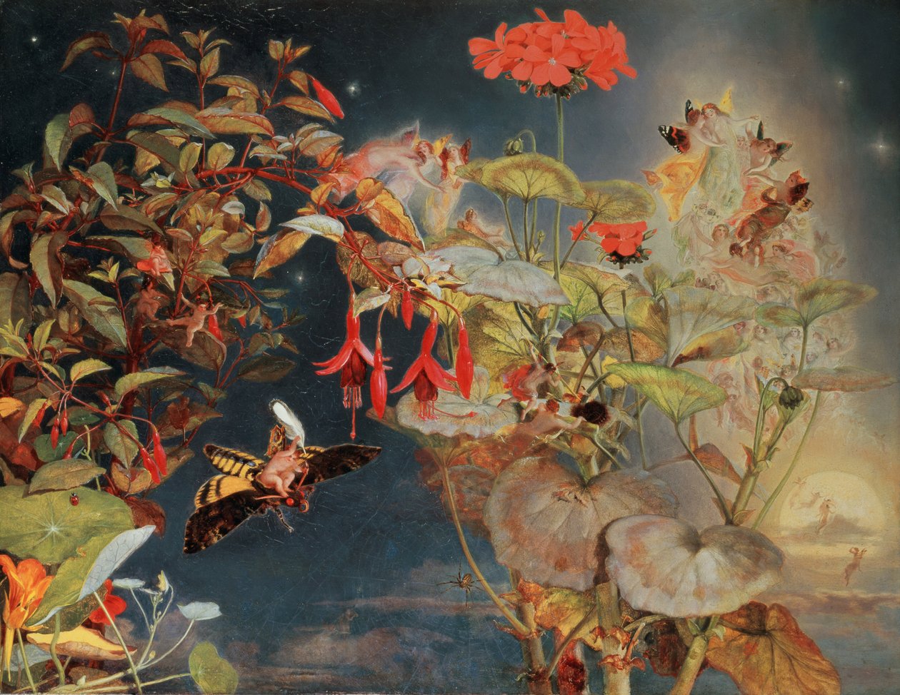 Midsommerfeer, ca.1856 af John George Naish