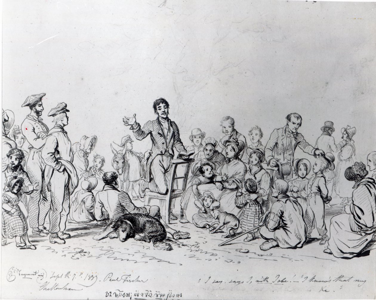 Feltprædikanten, 1837 af John George Paul Fischer