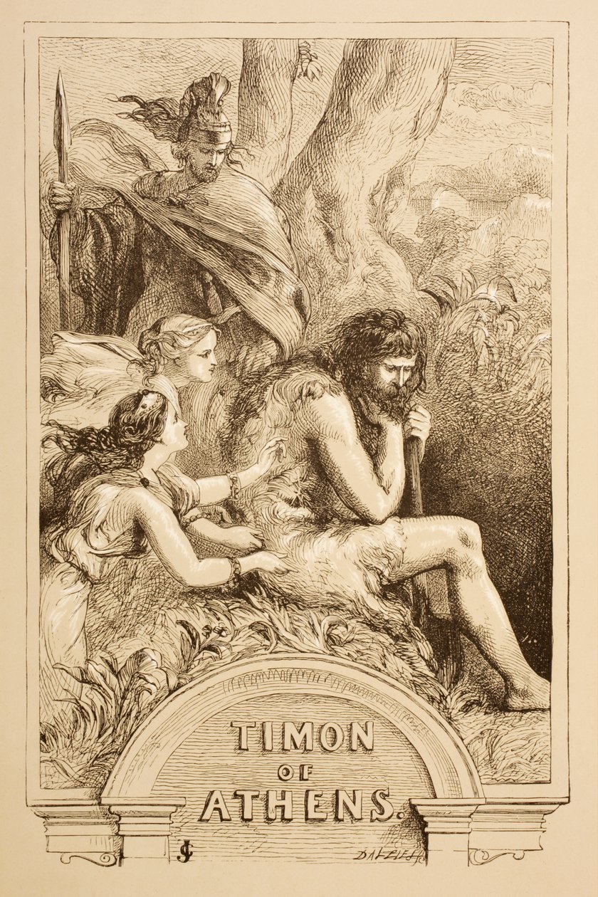 Illustration til Timon af Athen, fra 