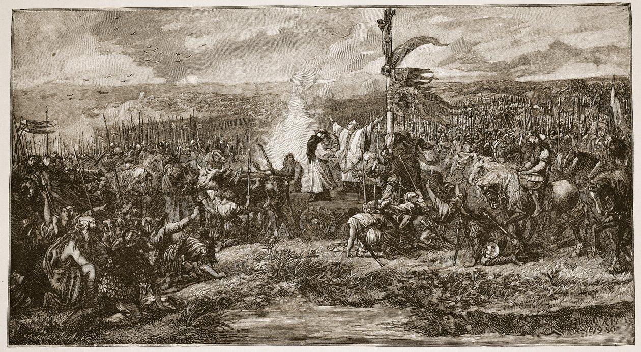 The Battle of the Standard, illustration fra 