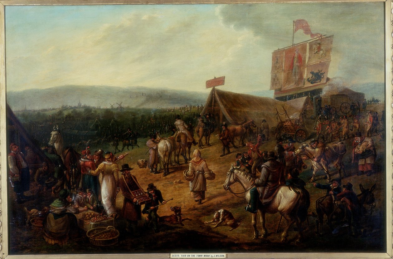 Messe på Town Moor, Newcastle, ca. 1810 af John Glen Wilson