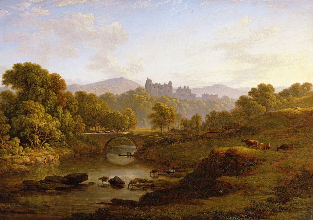 Doune Castle, Perthshire af John Glover