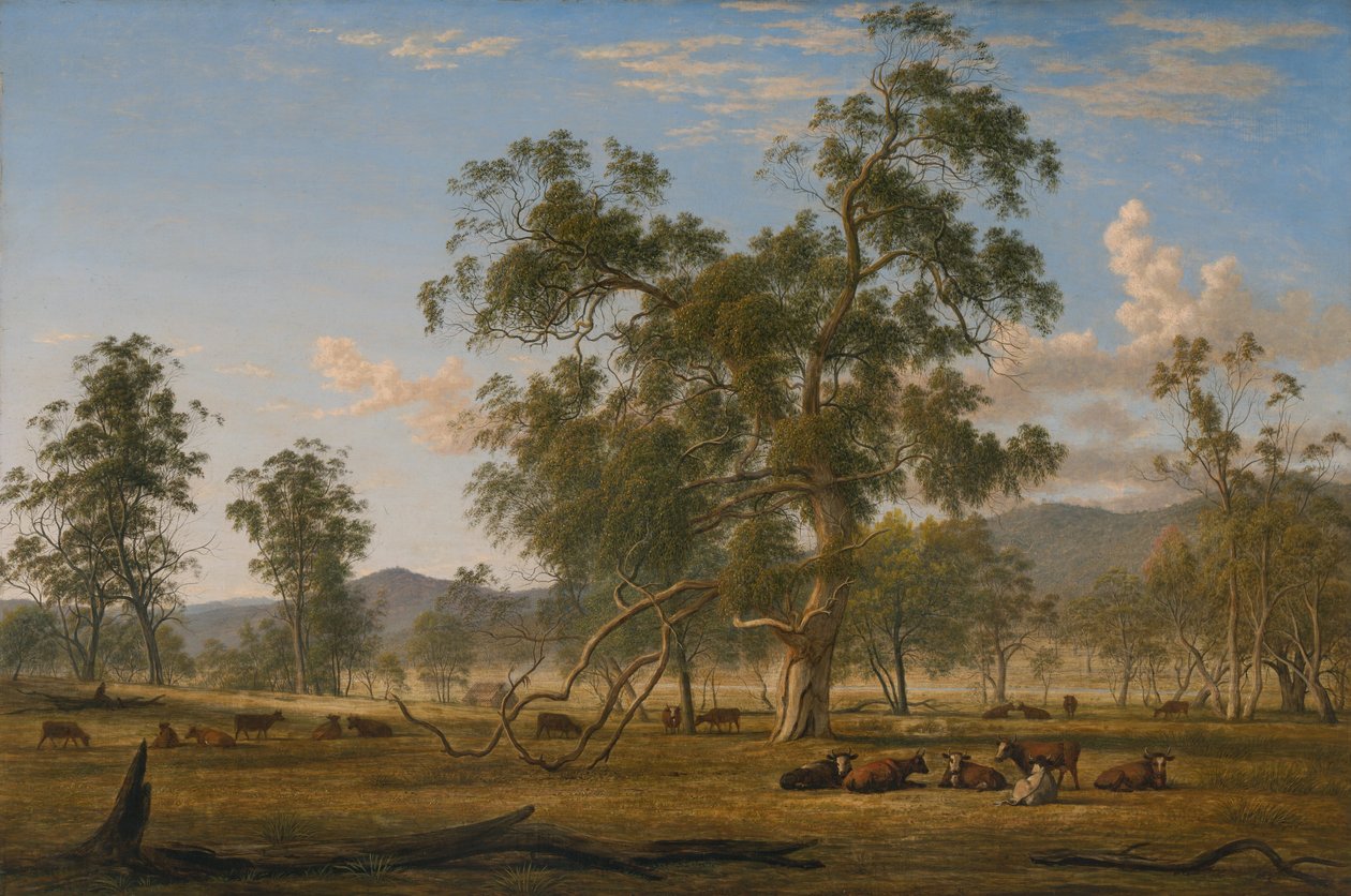 Patterdale landskab med kvæg af John Glover