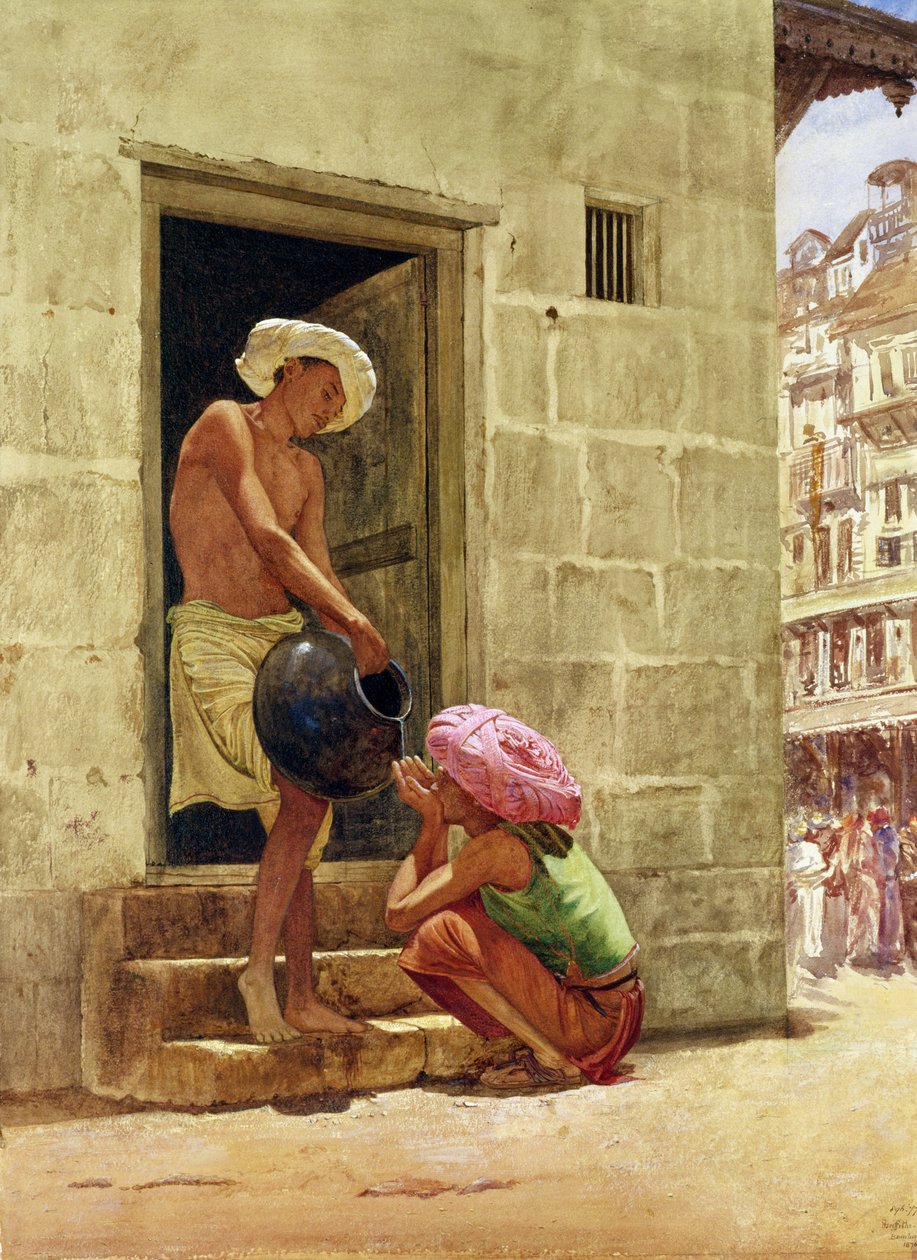 En drink på vej, 1876 af John Griffiths