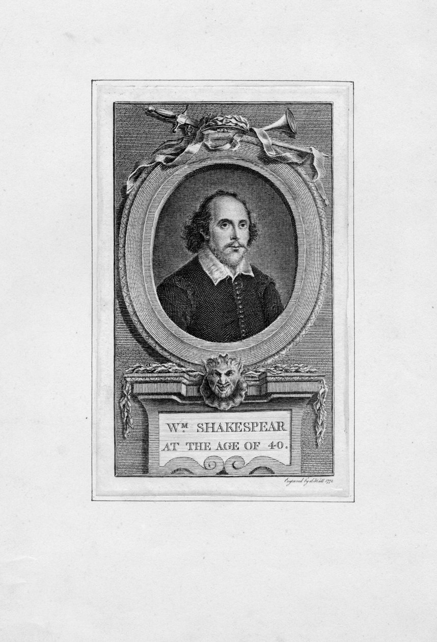 graveret portræt af John Hall