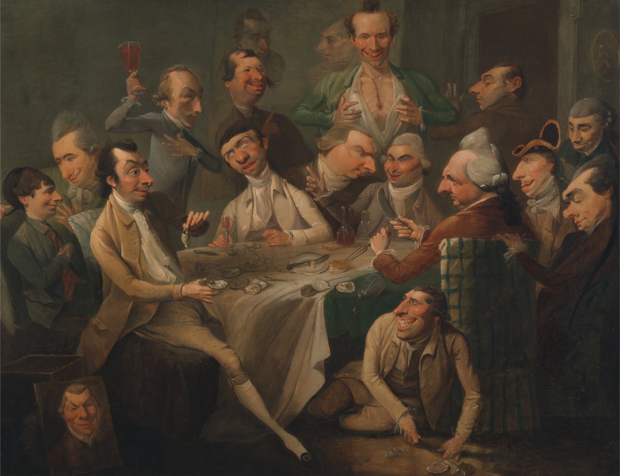 En karikaturgruppe af John Hamilton Mortimer