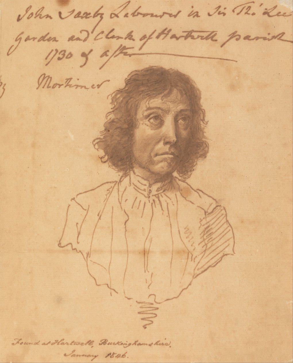 Portræt af John Saxby af John Hamilton Mortimer