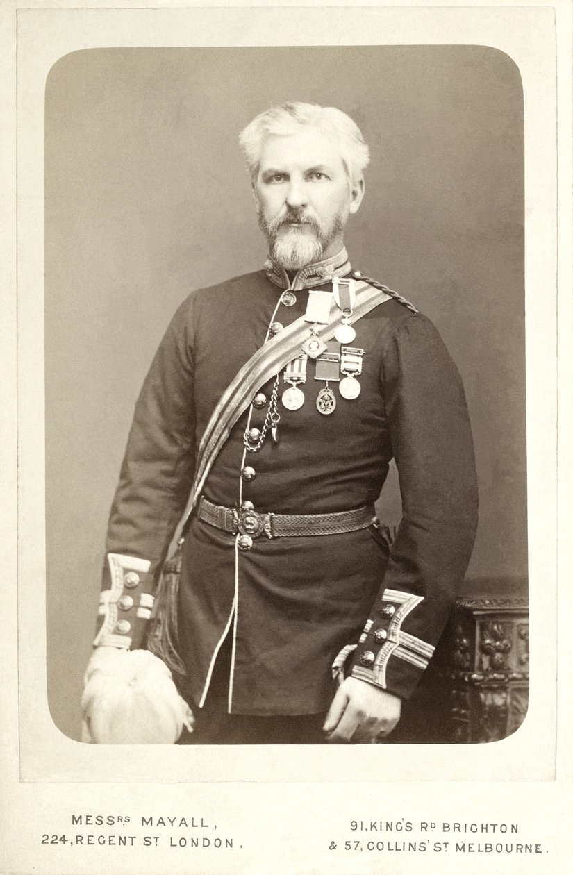 James Augustus Grant (1827-1892), skotsk opdagelsesrejsende i det østlige ækvatoriale Afrika af John Jabez Edwin Mayal