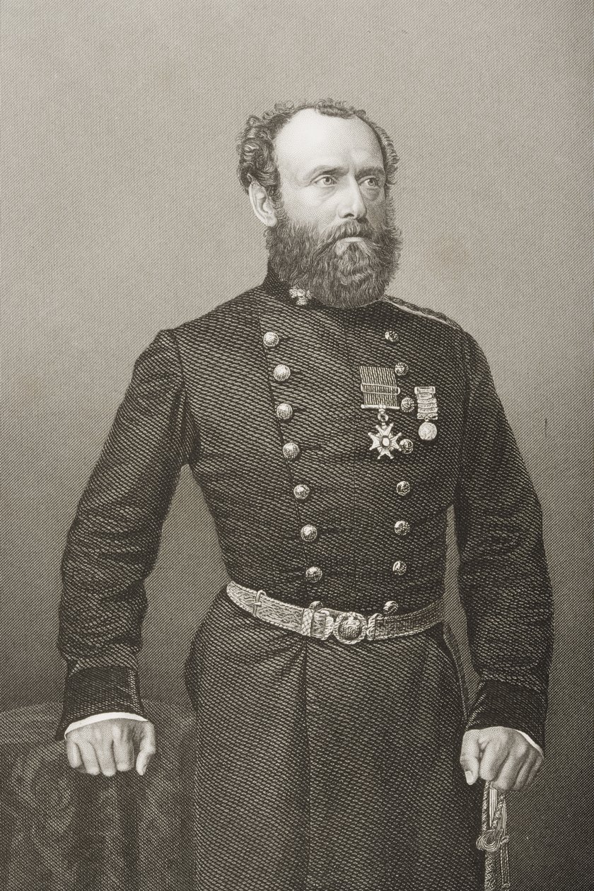 Charles Ash Windham (1810-70), K.C.B., graveret af D.J. Pund fra et fotografi fra 