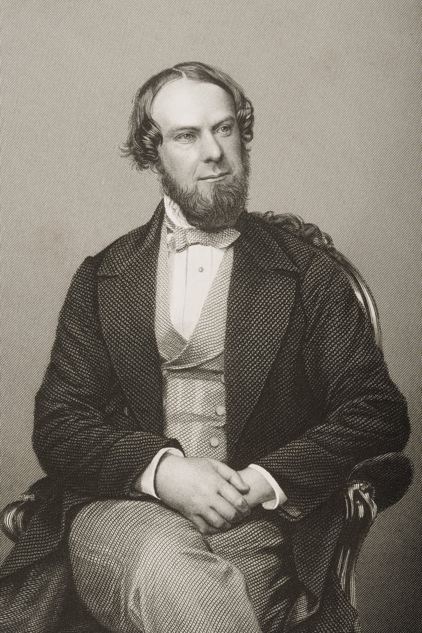 John Wodehouse (1826-1902) 1. jarl af Kimberley, graveret af D.J. Pund fra et fotografi, fra 