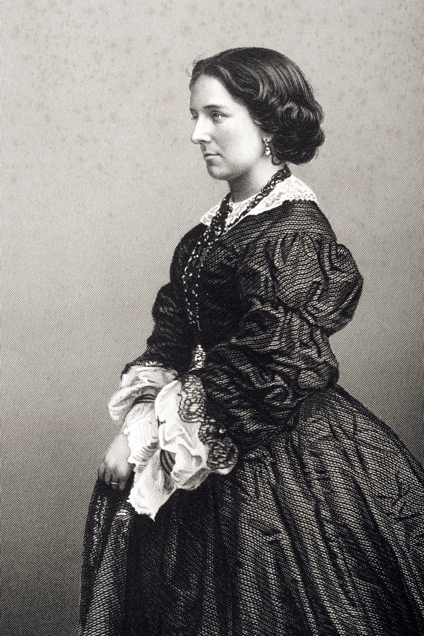 Madame Constance Nantier-Didiee (1832-67) graveret af D.J. Pund fra et fotografi, fra 