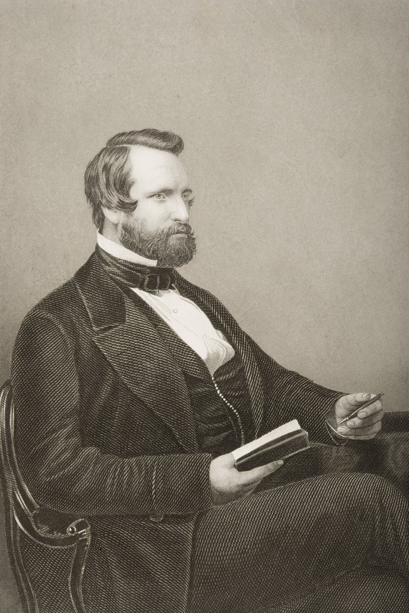 Sir Francis Crossley Baronet (1817-72) graveret af D.J. Pund fra et fotografi, fra 