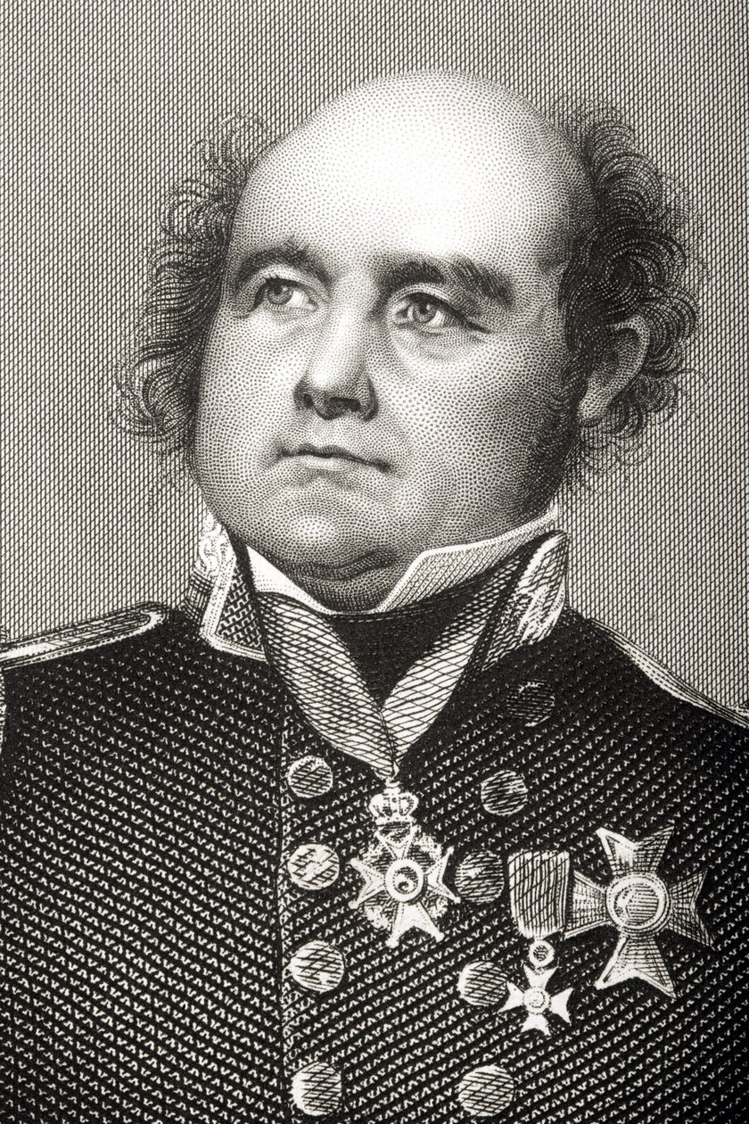 Sir John Franklin (1786-1847) graveret af D.J. Pund fra et fotografi, fra 
