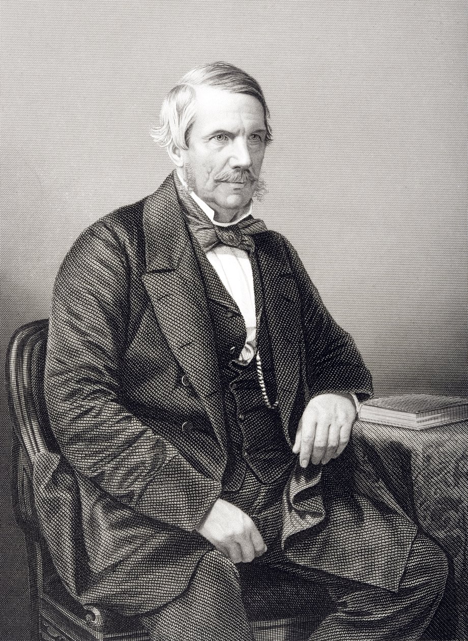 Sir John Laird-Mair Lawrence (1811-79) 1. Baron Lawrence, indgraveret af D.J. Pund fra et fotografi, fra 