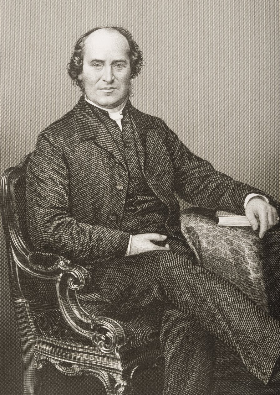 William Weldon Champneys (1807-75) graveret af D.J. Pund fra et fotografi, fra 