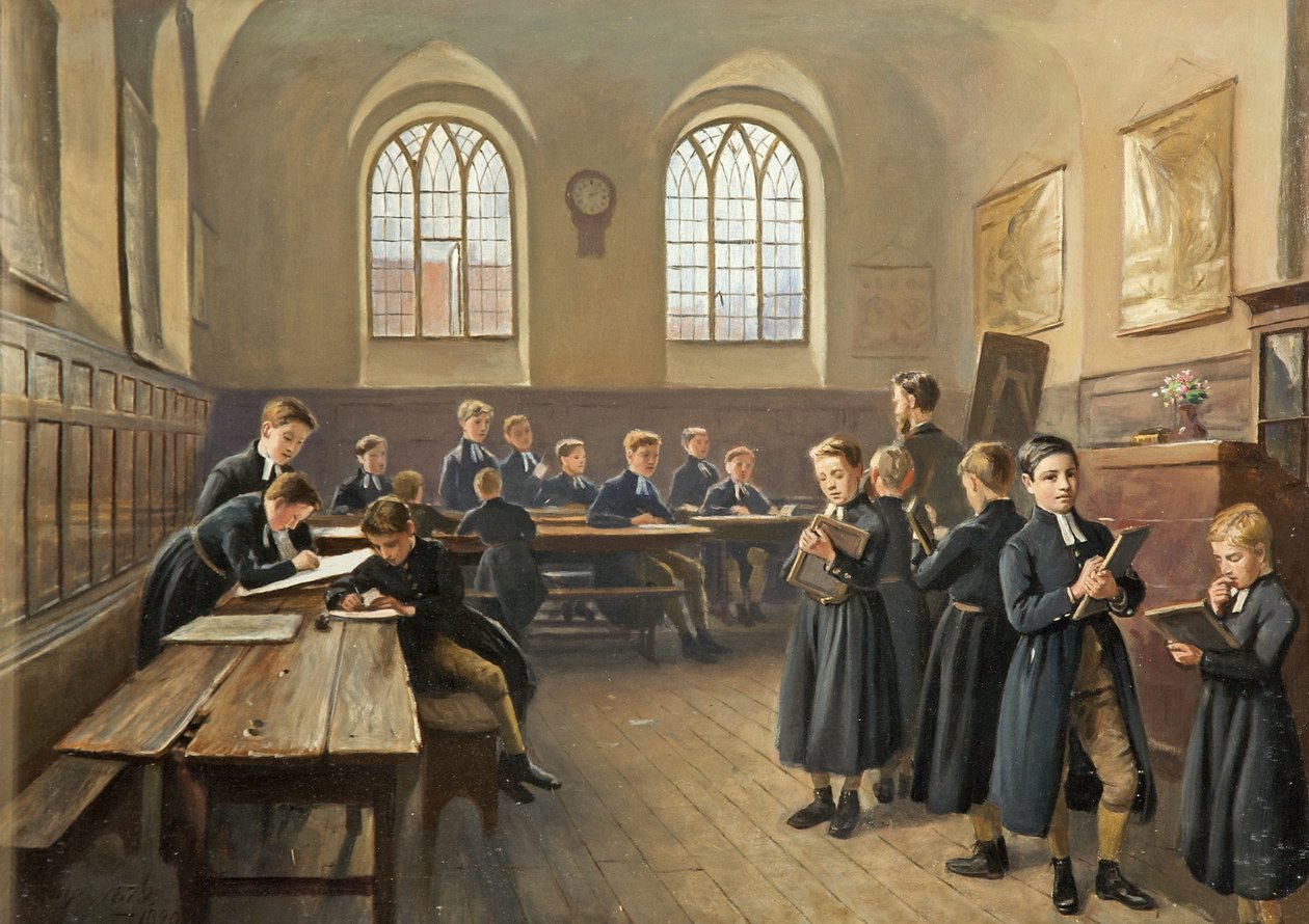 Blue Coat School Gloucester, 1879-90 af John Kemp