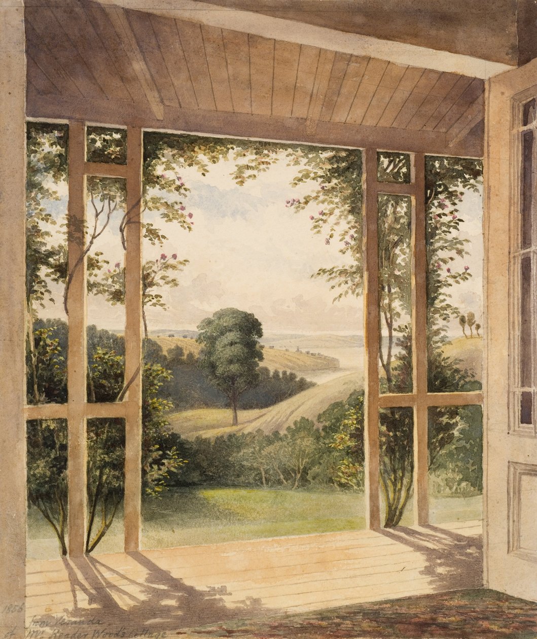 Auckland, fra Verandah of Mr Reader Woods Cottage af John Kinder